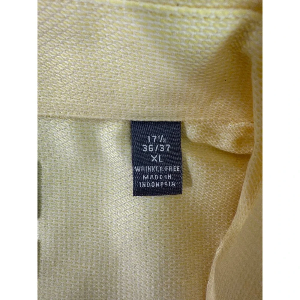 Michael Kors Dress Shirt Men's 17 1/2 36/37‎ Lemon Glaze XL Regular Fit NWT